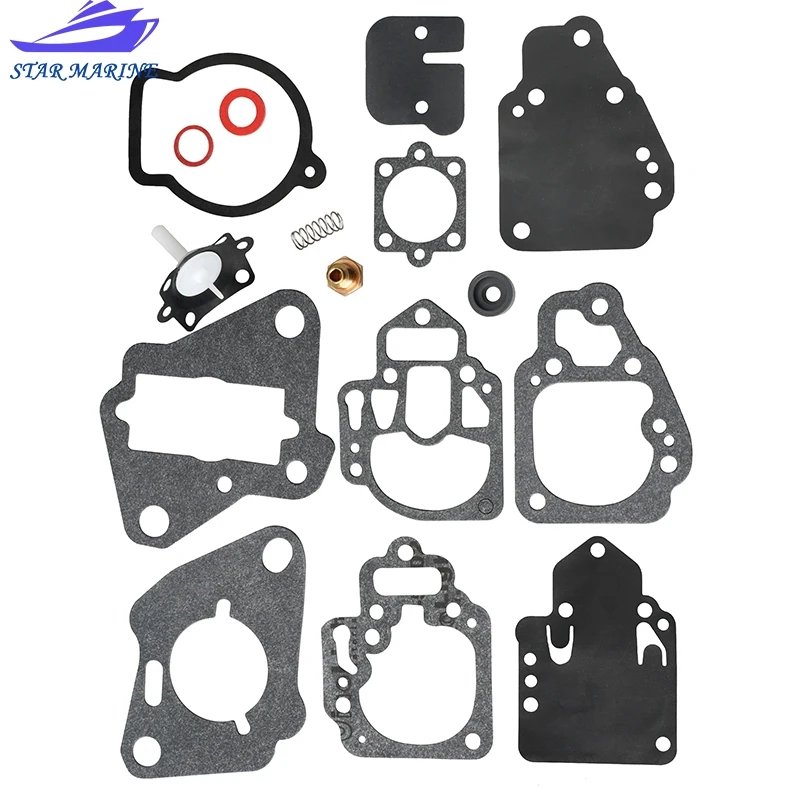 1395-9761-1 Carburetor Gasket And Diaphragm Kit For Mercury Many 6 8 9.9 10 15 20 25 HP Outboard Motor Replace Boat Parts