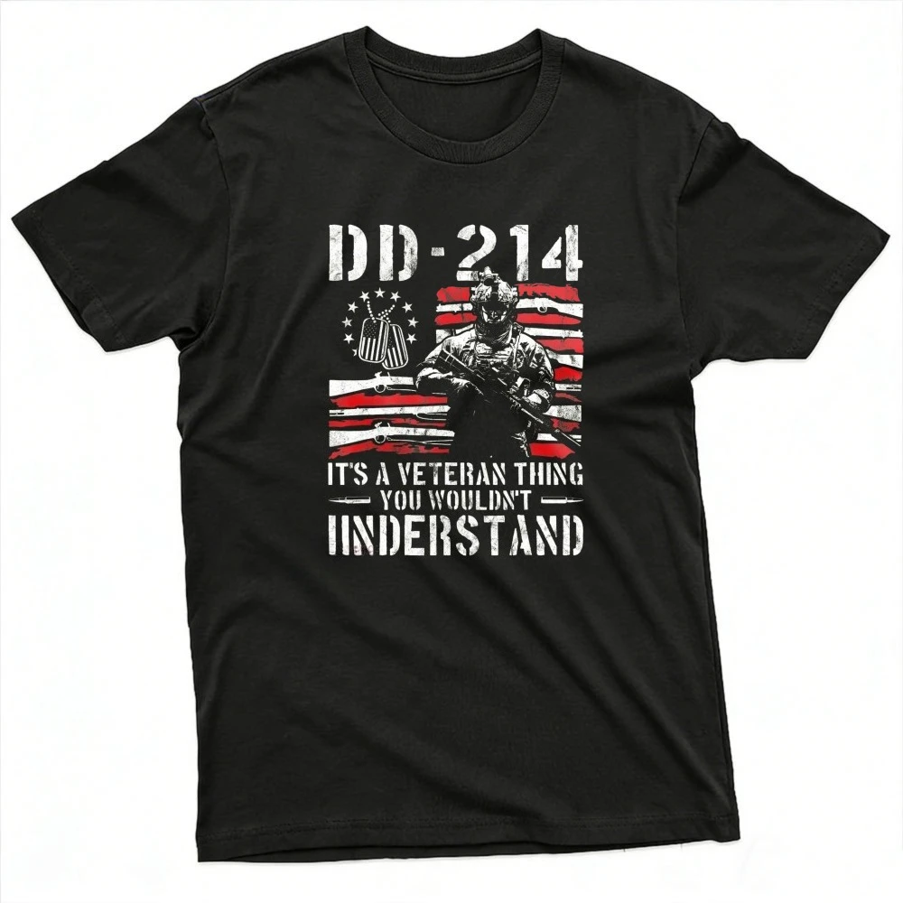 Veteran DD-214 Alumni Armed Forces I Am The Storm T-Shirt American Veterans Memorial Men Tops Oversized O-neck T Shirt