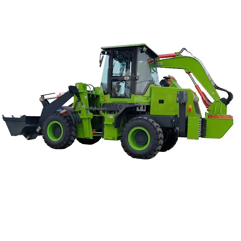 حفارة حفار محرك 4x4 عالية التحمل مع تحميل تصنيف 5 طن بمحرك رباعي العجلات ومرفق دلو أمامي #1