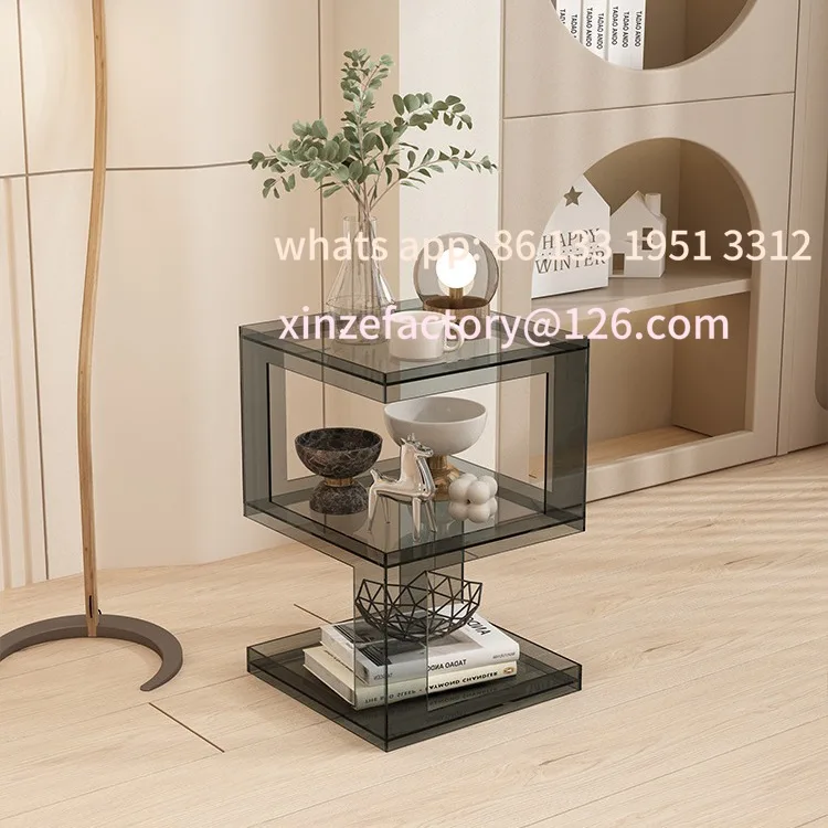 

Customizable acrylic sofa edge few simple modern living room corner few transparent small storage transparent edge few