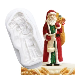 Christmas Santa Claus Silicone Mold Sugarcraft Chocolate Cupcake Baking Fondant Cake Decorating Tools