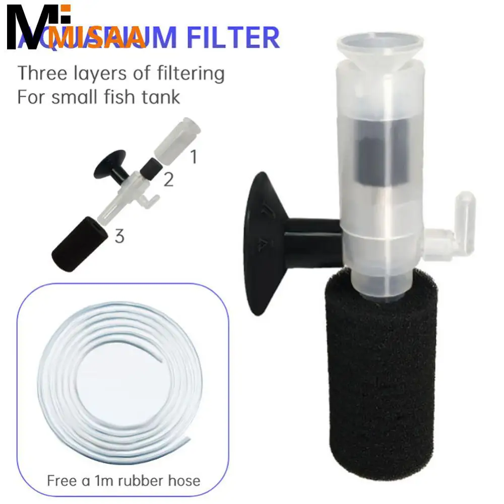 Sponge Filter Pumps Biochemical Sponge Multi Layer Portable Creative Aquarium Supplies Internal Purifier Small Fish Tank Mini