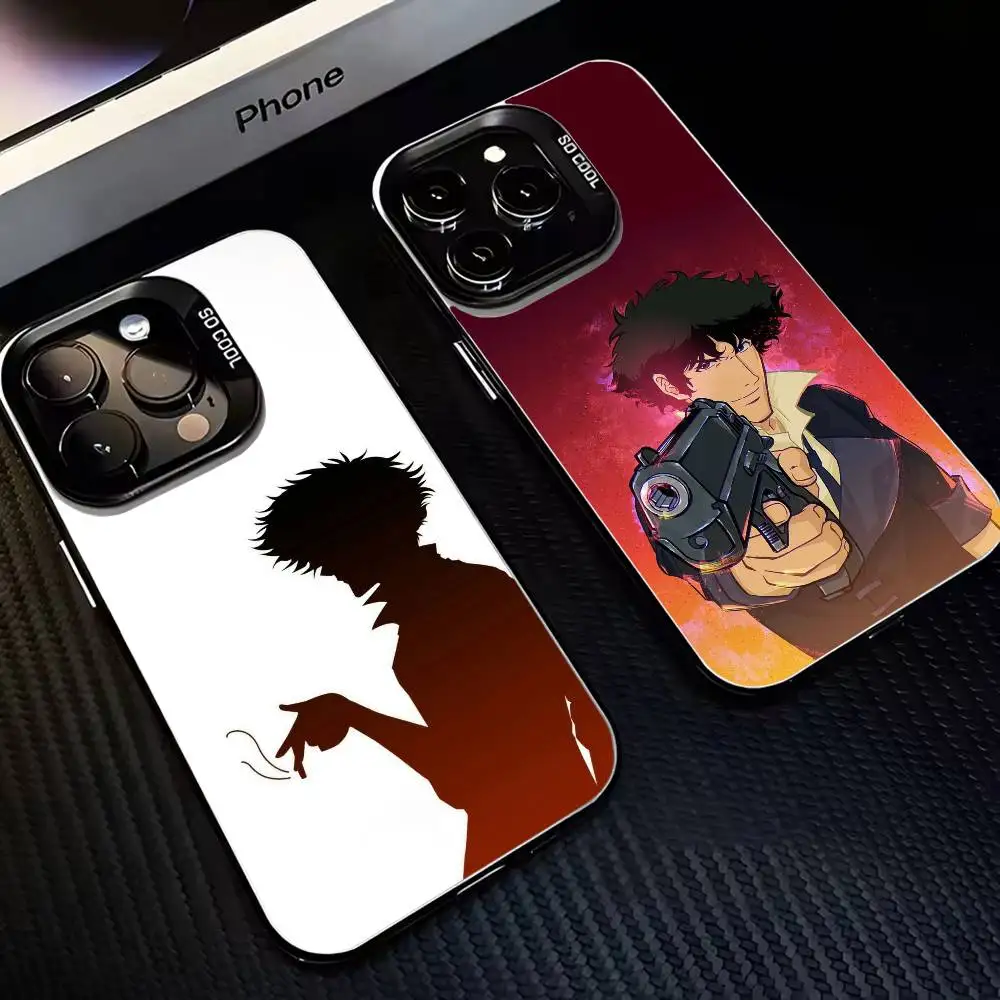 

Cowboy B-Bebop Phone Case For iPhone17,16,15,14,13,12,11 Plus,Pro Max Black Matte Shockproof Cover