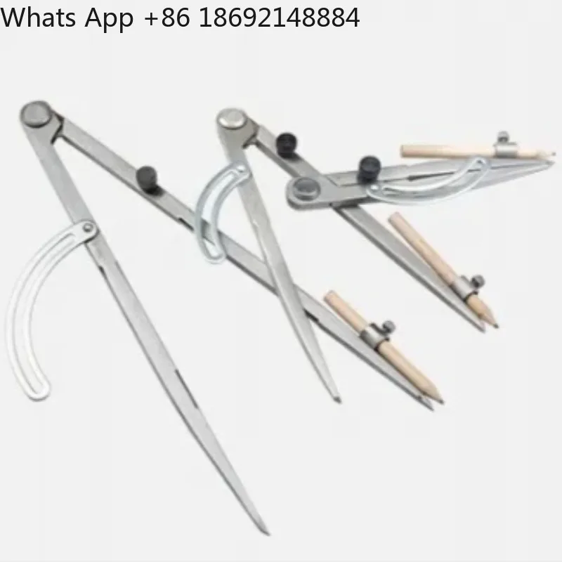 Scribing Gauge Spacing Planning Line Tool for Leather Carbon Steel Large Compass Industrial Sophisticated Tool