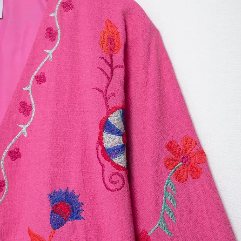 UNIZERA 2025 nouveau produit femmes décontracté mode élégant Design européen et américain brodé Cardigan sangle manteau