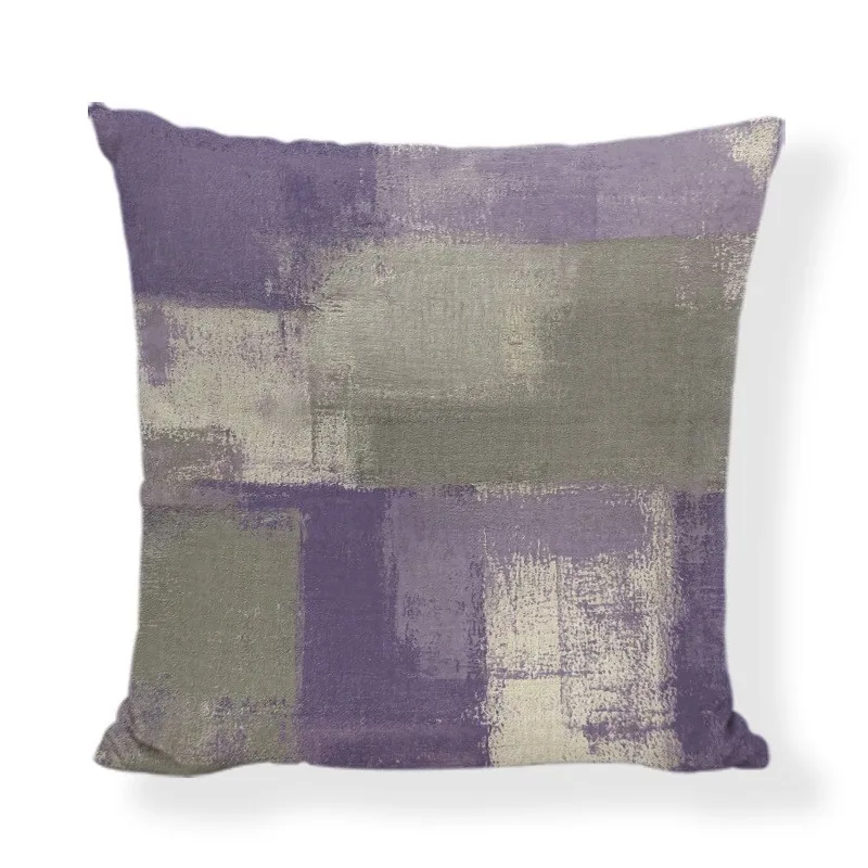 Flower Lavender Cushion 2025 Cover 45x45 Purple Flowers Letter Pillowcase Farmhouse Home Sofa Car Decorative Throw Pillow Cover