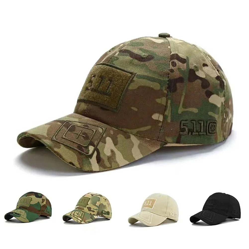 Tactical Baseball Caps For Men Cap Outdoor Camouflage Hunting Hiking CS Cotton Snapback Hat Trucker Summer Sun Hats