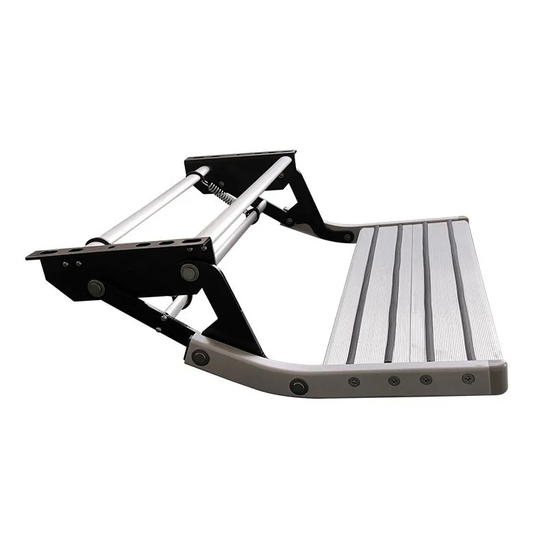 RV Step-by-step Welcome Manual Pedal Retractable Car Pedal Travel Trailer Step Bed Car Single-layer Modification Accessories