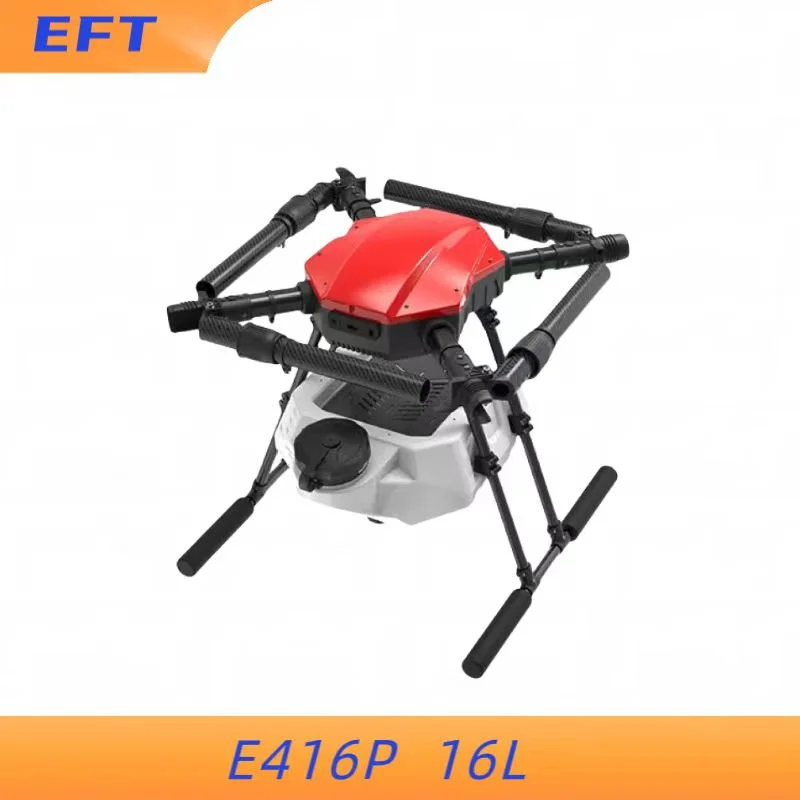 EFT E416P 16L Quad Axis Agriculture 16KG Spray Drone Frame 1393mm Wheelbase Drone Kit 40mm Arm