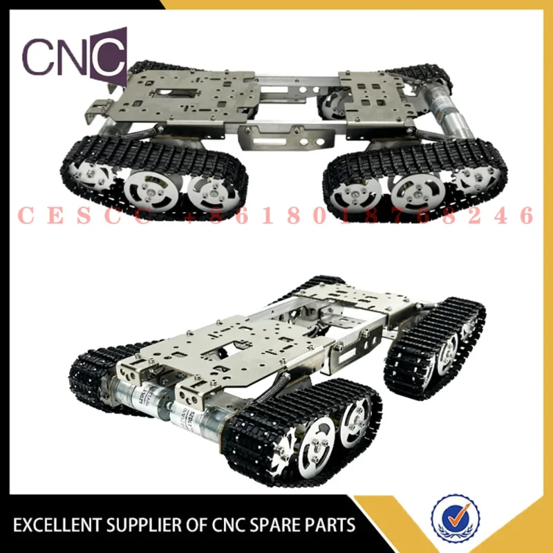 TS800S 4WD crawler tank chassis intelligent car obstacle robot load 12KG   experimental model