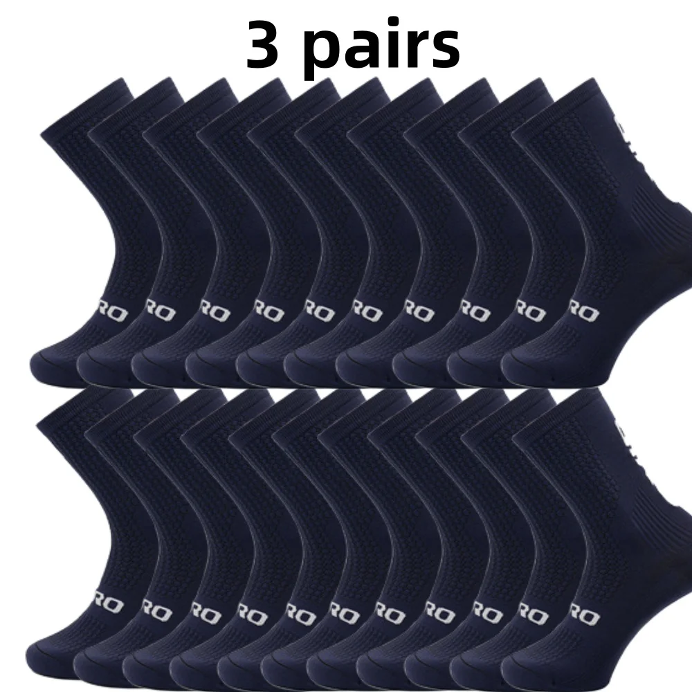 

3 пары/лот, профессиональные велосипедные носки, дышащие, впитывающие пот, мужские и женские компрессионные носки для спорта на открытом воздухе, бега, баскетбола