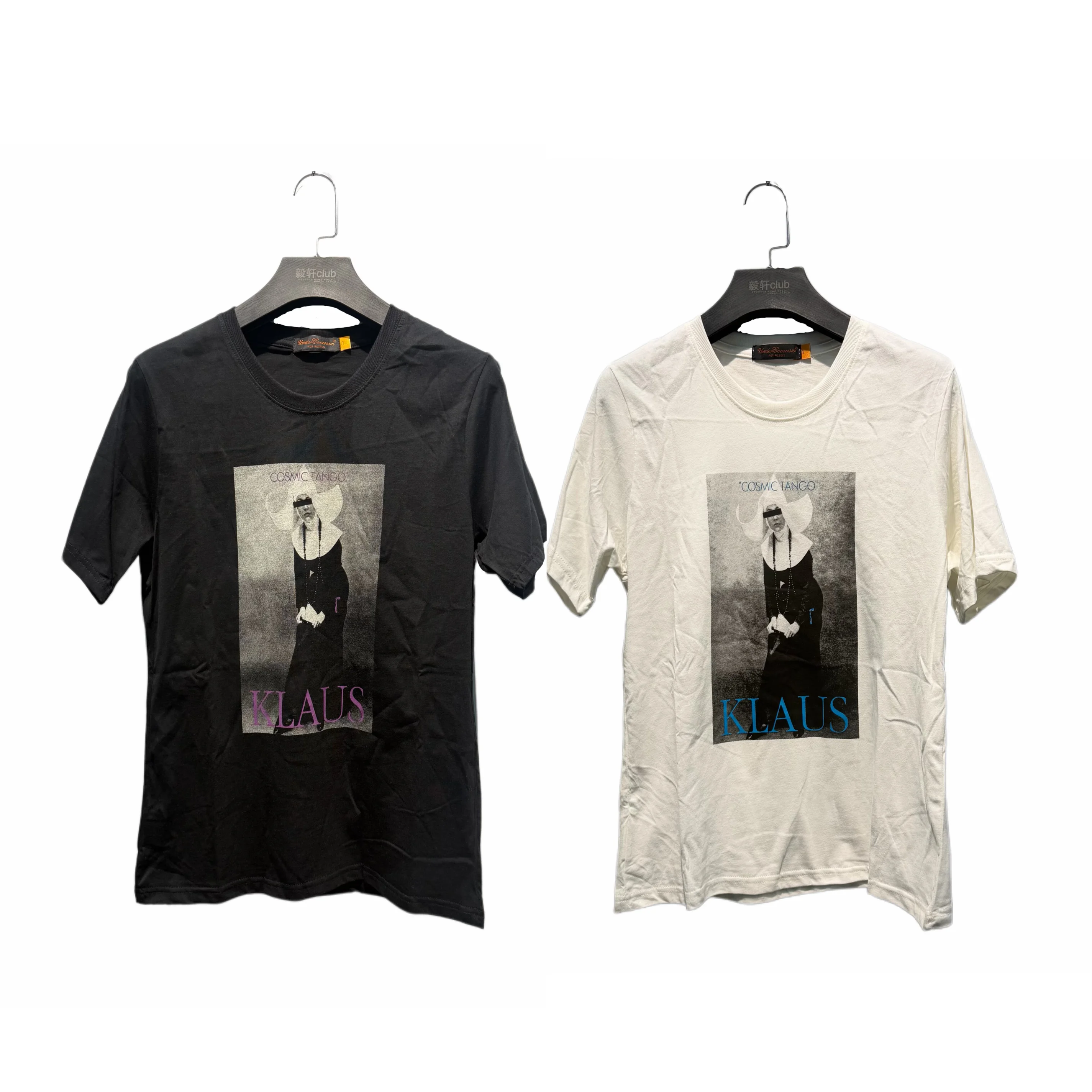 Undercover 06ss T-Period Black White Nun Tee Short Sleeve Unisex Loose Fit Cotton Crew Neck Fashionable T-Shirt