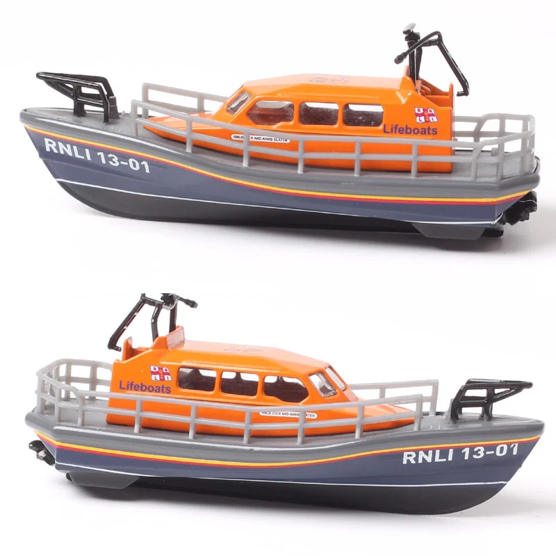 1/87 Ho Scale Rnli 13-01 Lifeboat Model Realistic SAR Boat Model Miniature Collection Ho Scene Decorations Sand Table Landscape