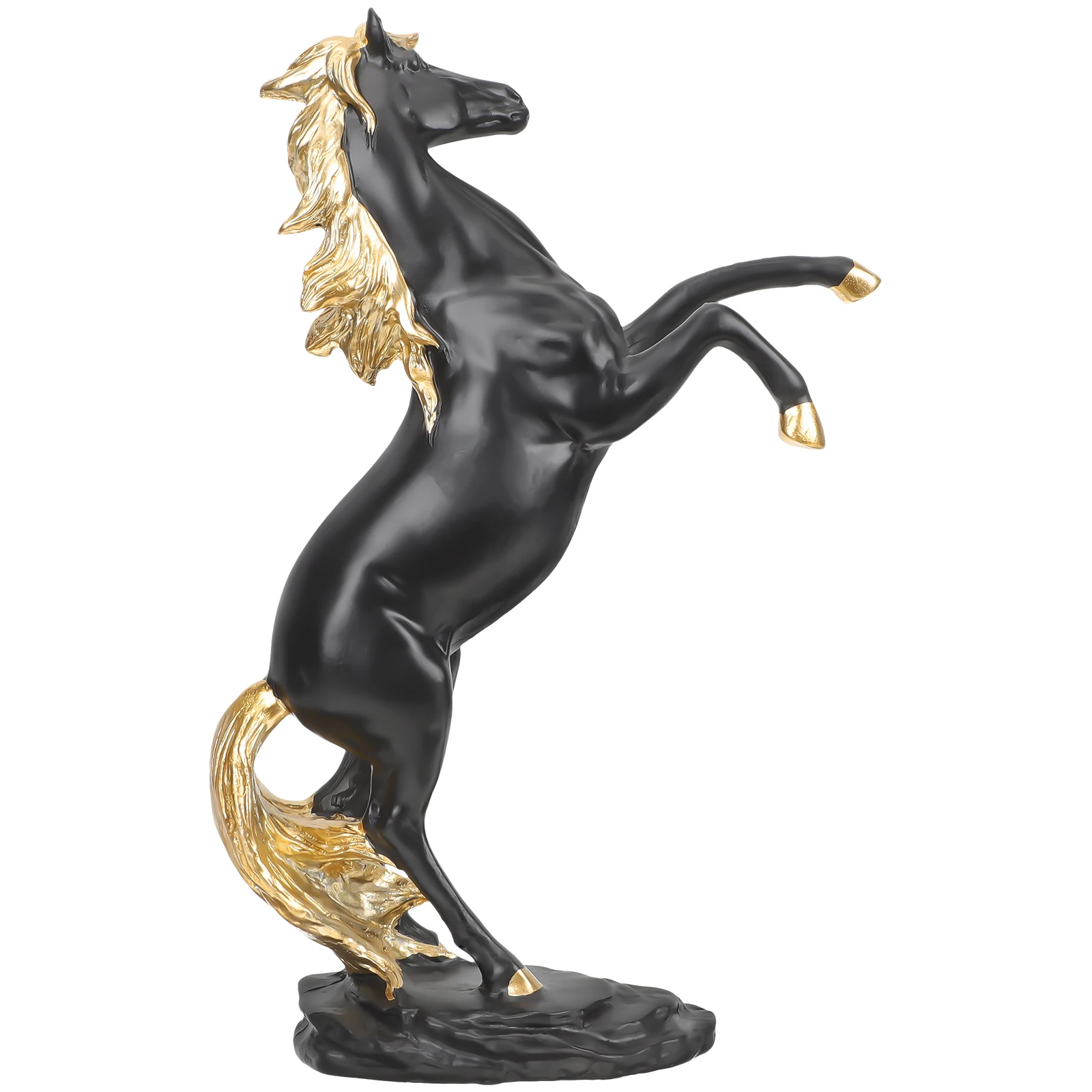 

Resin Horse Decor Delicate Design Stable Base Living Room Bedroom Study Interior Decoration Gift Collection Horse Figurine