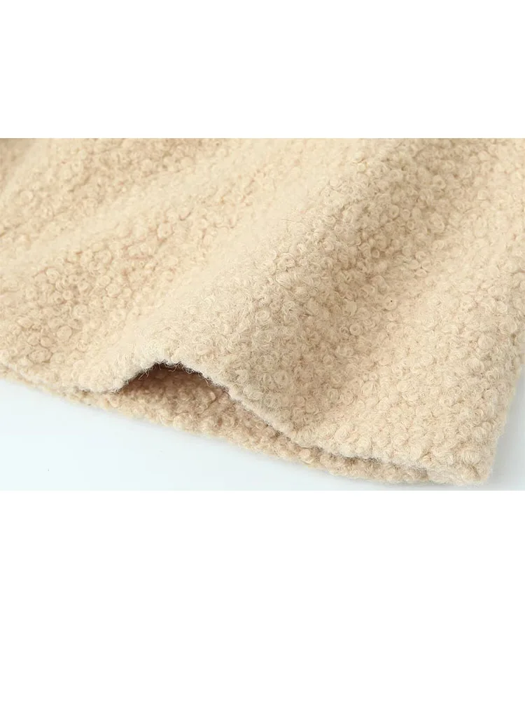 HH جديد امرأة الشتاء موضة بلون حزام الديكور طويلة الأكمام مزدوجة الصدر معطف طويل الإناث عادية التنقل معطف طويل #5