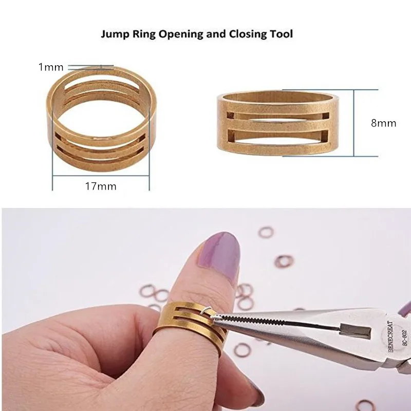 3pcs 17mm 18mm 19mm Metal Jump Ring Opener Opening Closing Tools Finge Copper Ring Jewelry Making Tools