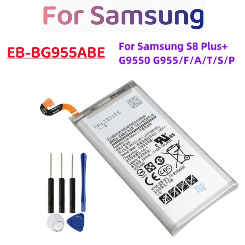 Battery For Samsung Galaxy S8 Plus EB-BG955ABA EB-BG955ABE G9550 S8Plus SM-G9 SM-G955 G955 3500mAh Replacement Battery+free tool