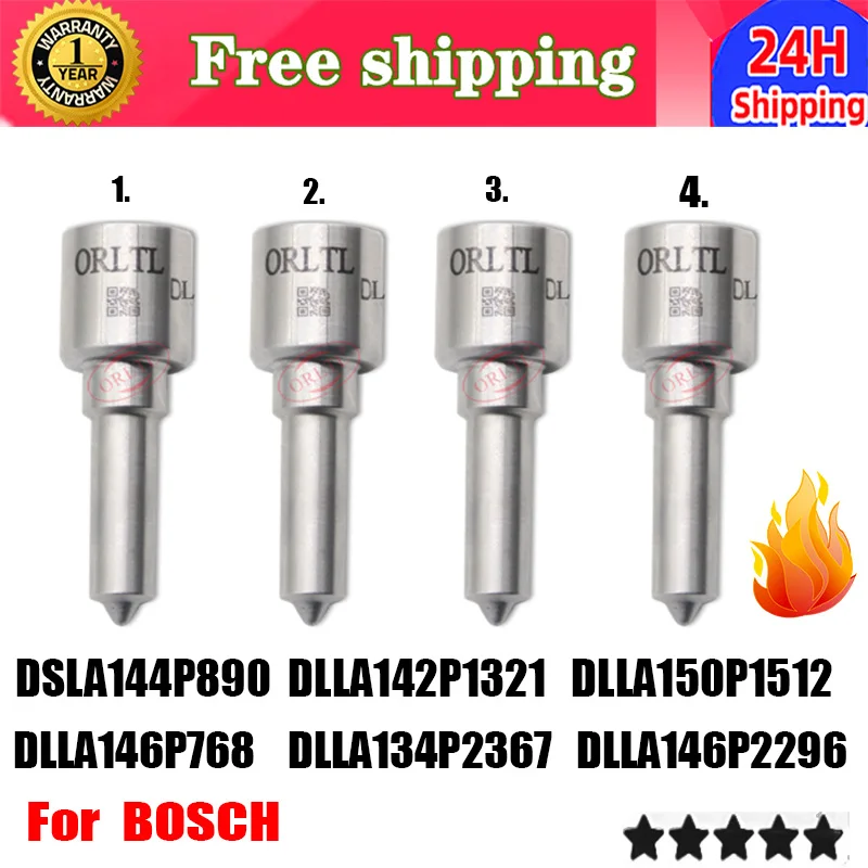 

4 шт. DSLA144P890 DLLA142P1321 DLLA150P1512 DLLA146P768 DLLA134P2367 DLLA146P2296 для дизельной форсунки Common Rail BOSCH