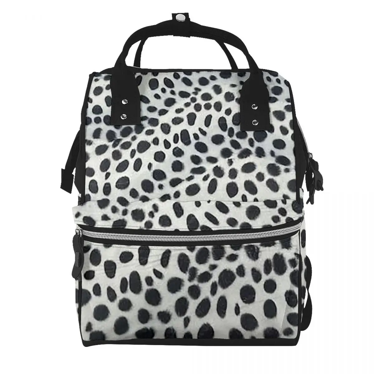 Dalmatian Dog Texture Student Backpack School Bag Hiking Travel Daypack for Men Women Bookbag Shoulder Bags