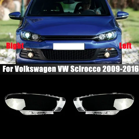 폭스바겐 시로코 2009 2010 2011 2012 2013 2014 헤드라이트 커버, 플렉시 유리 전등갓 램프 쉐이드, 헤드램프 쉘 렌즈