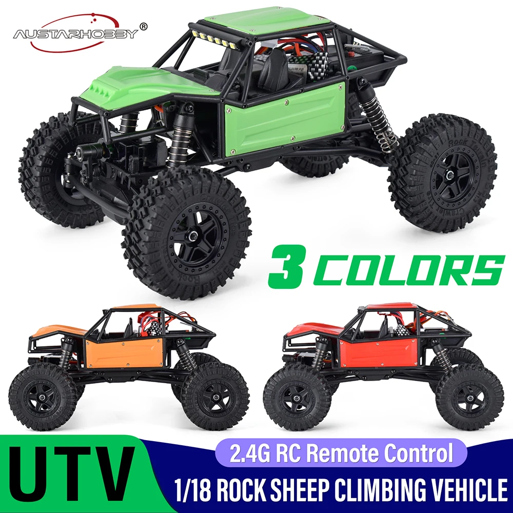 AUSTARHOBBY AX-8561 1/18 RC Crawler 4WD Rock Sheep Climbing Vehicle 2.4G RC RCl Vehicle 20A 15KM/H Speed Toy for Kids Adults