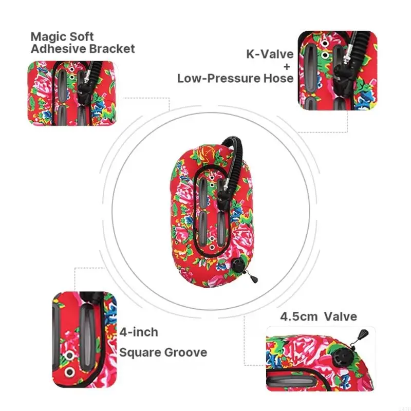 Diving Air BagDesign With Strong Nylon Fabric And 2Inch Reinforced Webbing Strap 