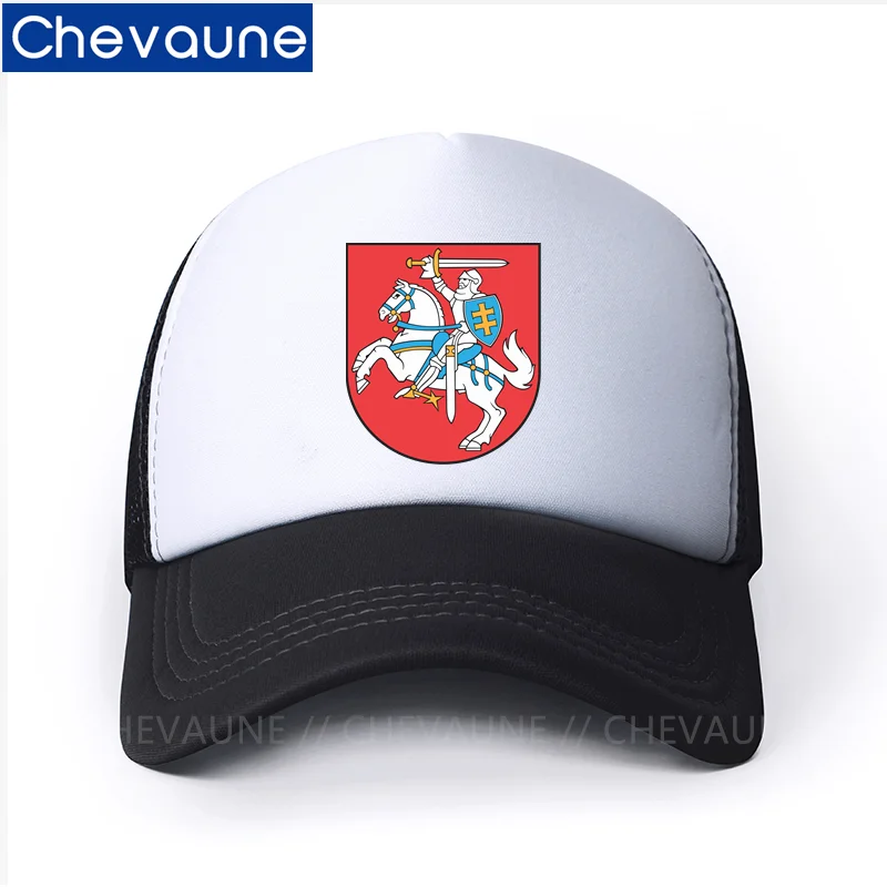 Unisex Baseball Cap Lithuania Flag Caps Coat Of Arms Of Lithuania Baseball Cap Net Hat Breathable Outdoor Sun Hat Gorras Boys