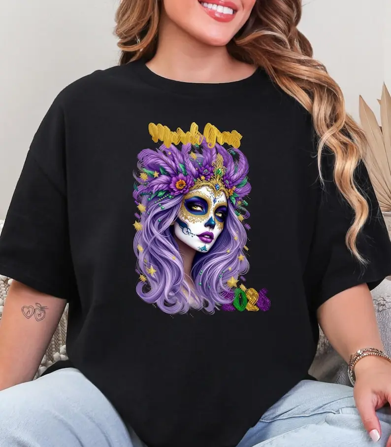 Parade Fashion Street - Mardi Gras Lady 2026 Shirt Purple