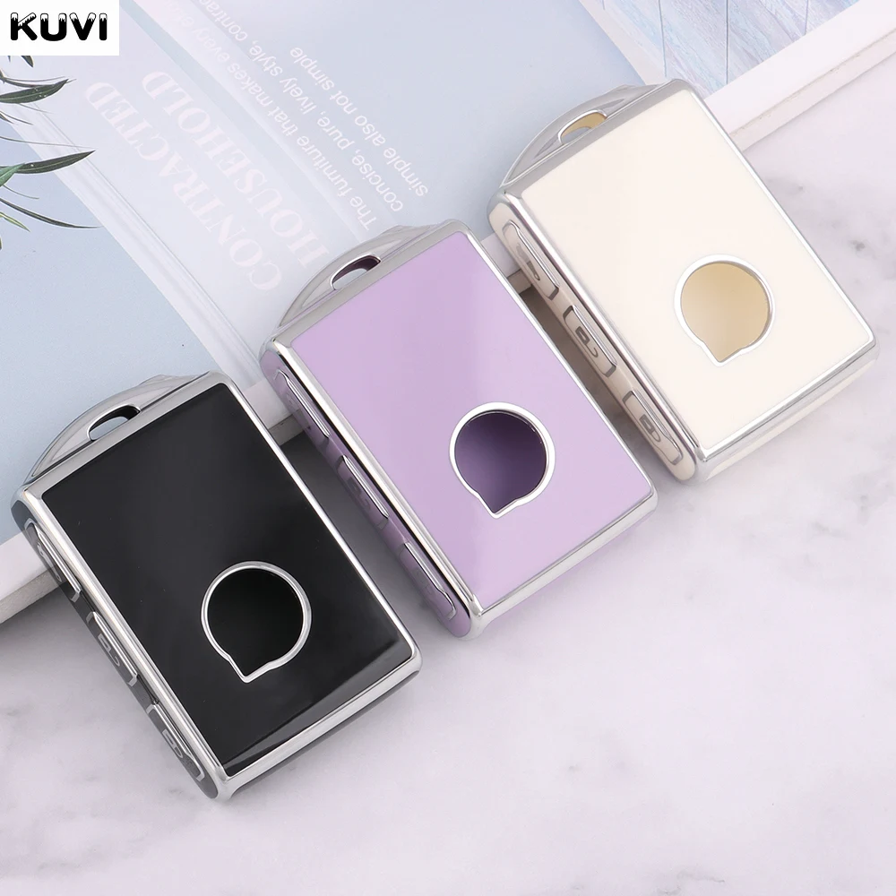 TPU Car Remote Key Case Cover Shell Fob For Volvo XC40 XC60 S90 XC90 V90 T5 T6 T8 S90L Key Protector Holder Keychain Accessories