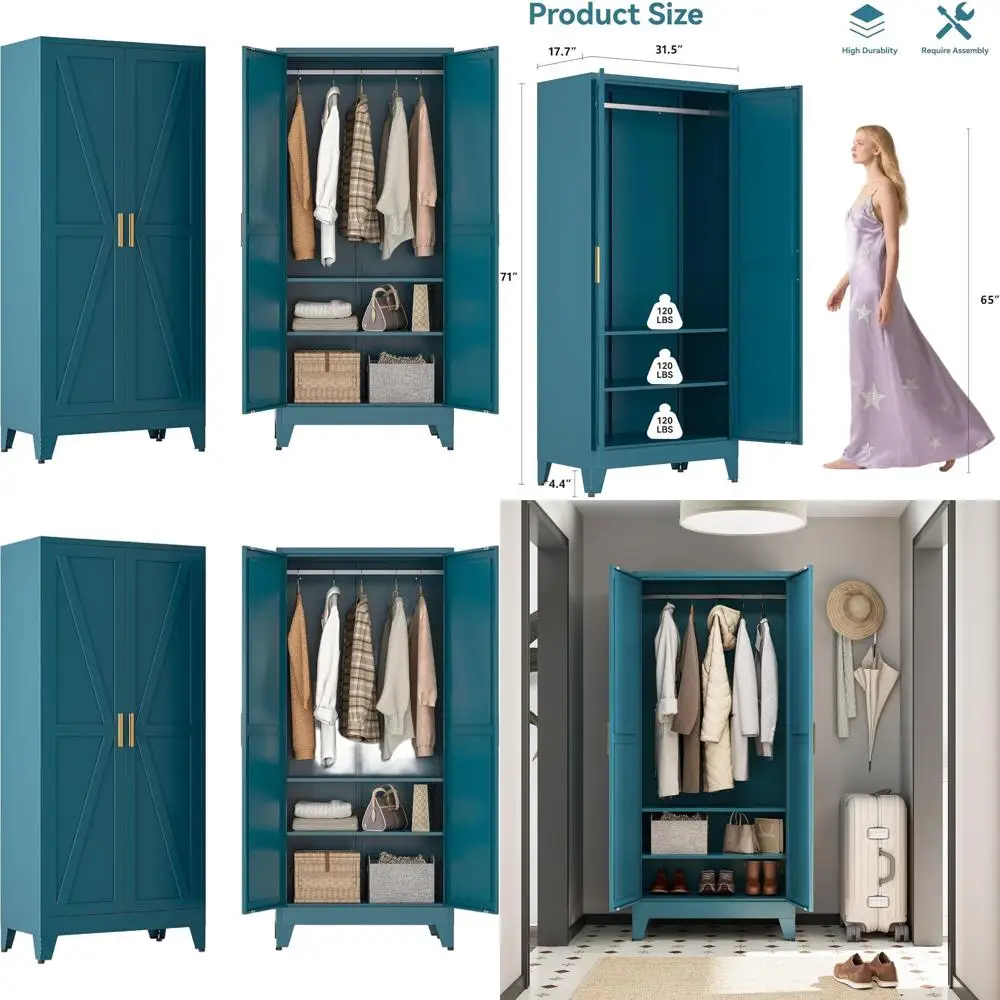 71 White Steel Bedr…