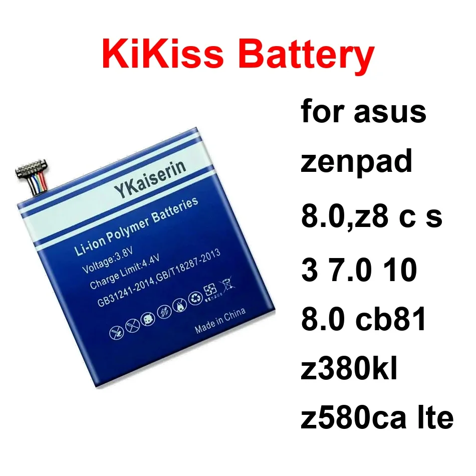 

Аккумулятор для планшета Safe C11P1510 C11P1502 C11P1517 4800-7000 мАч для Asus Zenpad 8.0, Z8 C S 3 7.0 10 8.0 CB81 Z380kl Z580ca Lte
