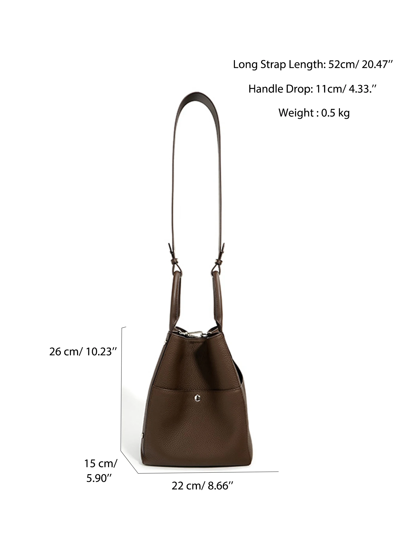 SC Genuine Leather Large Capacity Fashion Simple Basket Handbags for Women Soft Top-handle Bucket Bag Cross Body Shoulder Purses