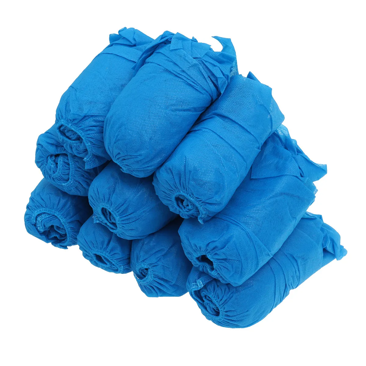 100Pcs Non Woven Disposable Shoe Covers Elastic Ankle Band Breathable Dust Proof Lightweight Biodegradable Floor Protector