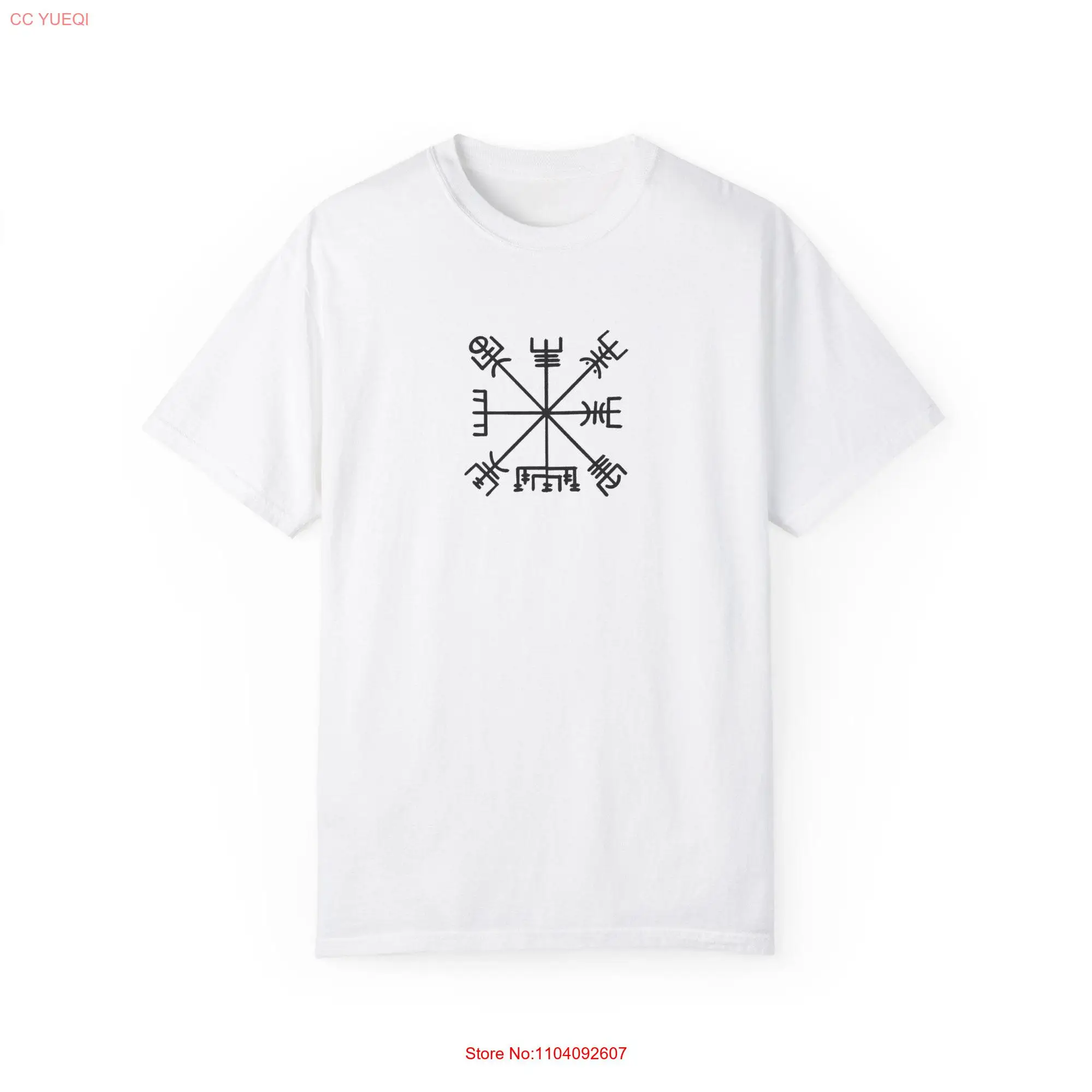 Navigating Seas T Shirt Norse History Lover Mythology Magical Symbol Vegvisir long or short sleeves