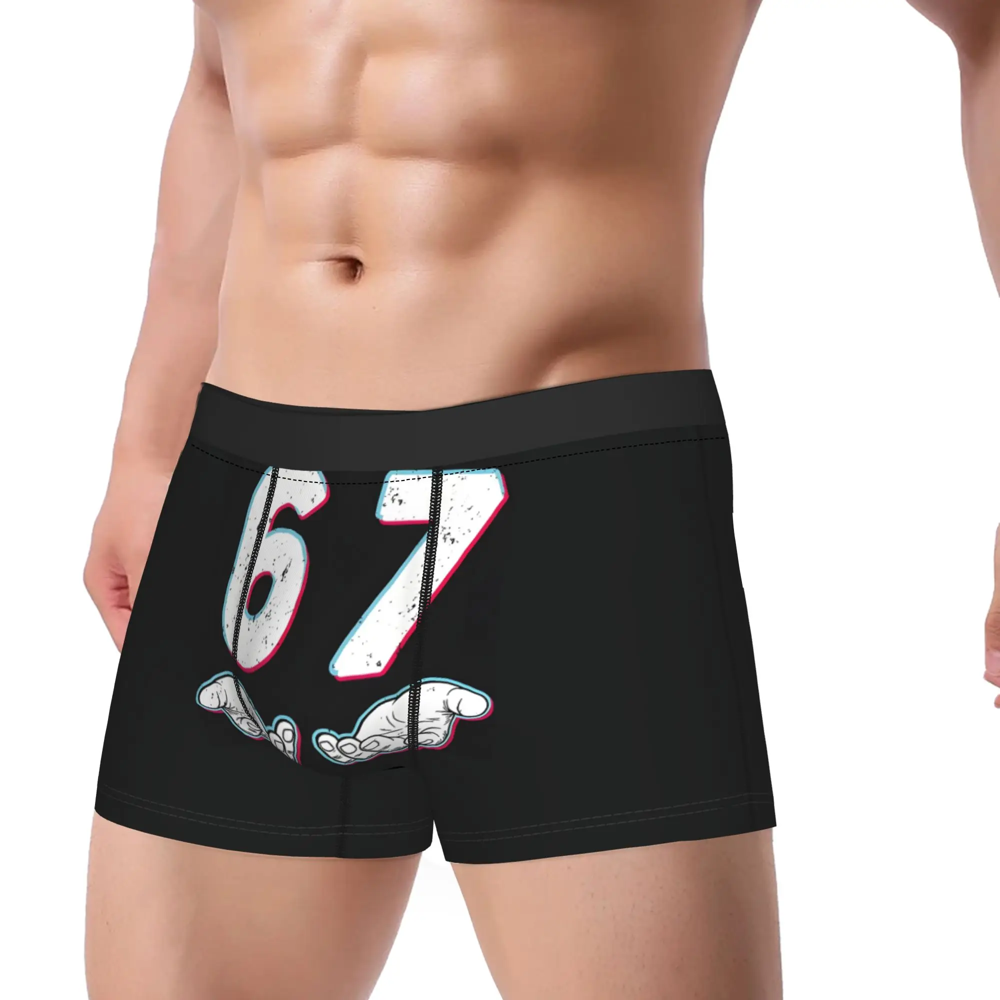 67 Matching Six Seven Meme 67 Underpants Homme Panties Man Underwear Comfortable Shorts Boxer Briefs