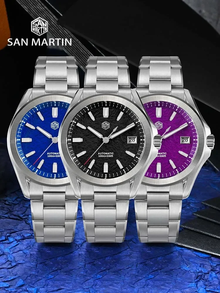 San Martin SN0129 Gada Dive Watch 39mm NH35 Automatic Mechanical Men Watches Fashion Dress 100m Waterproof Luminous Wristwatch