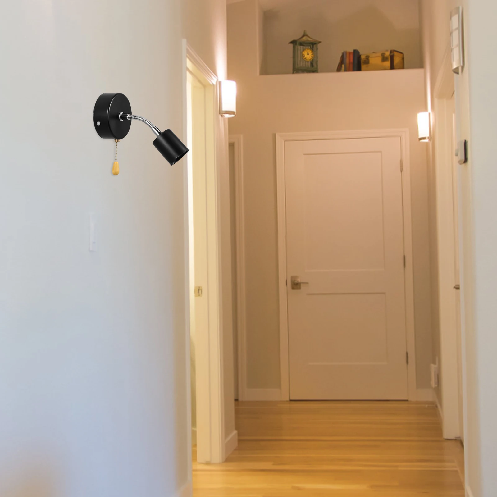 

1 Set Wall Holder Base E27 Socket Lamp Bulb Stand Replacement Durable Plastic Light Socket For Kitchen Bedroom Shop Library Lamp