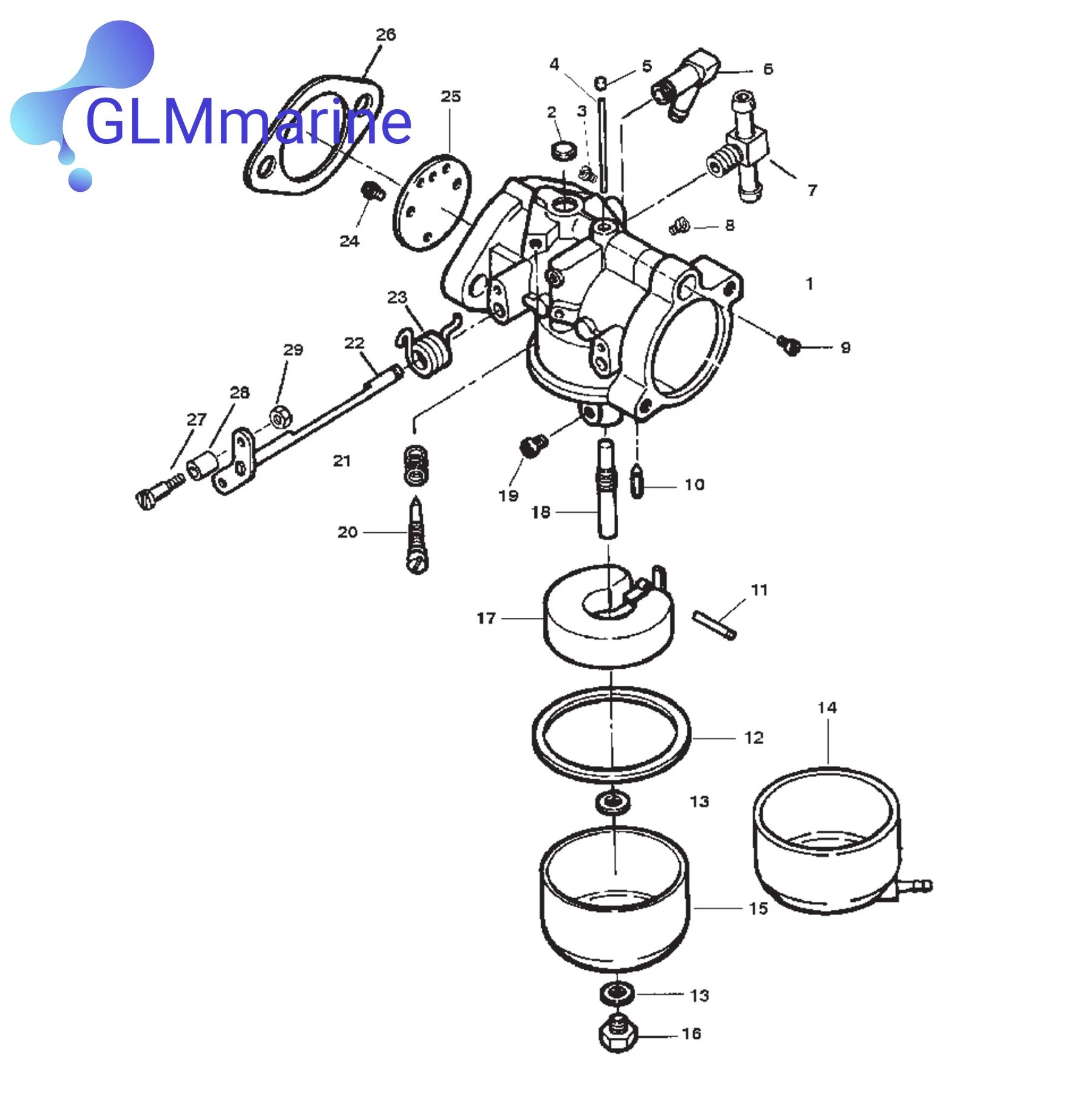 Carb Rebuild Kits FK10357 Repair Fit Mercury Force 75 90 95 HP Outboard 809735A1