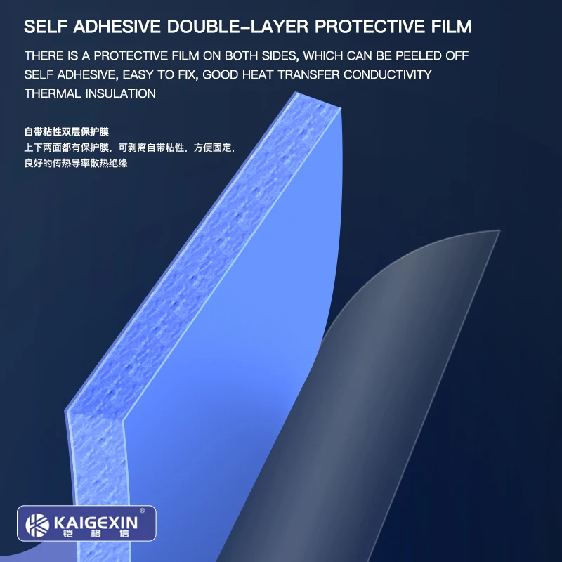KGX-100 Pre-Cut Thermal Silicone Pads, CPU Chip Heat Heatsink, Cooling Conductive for Board Repair, Fast Heat Dissipation, 100 P