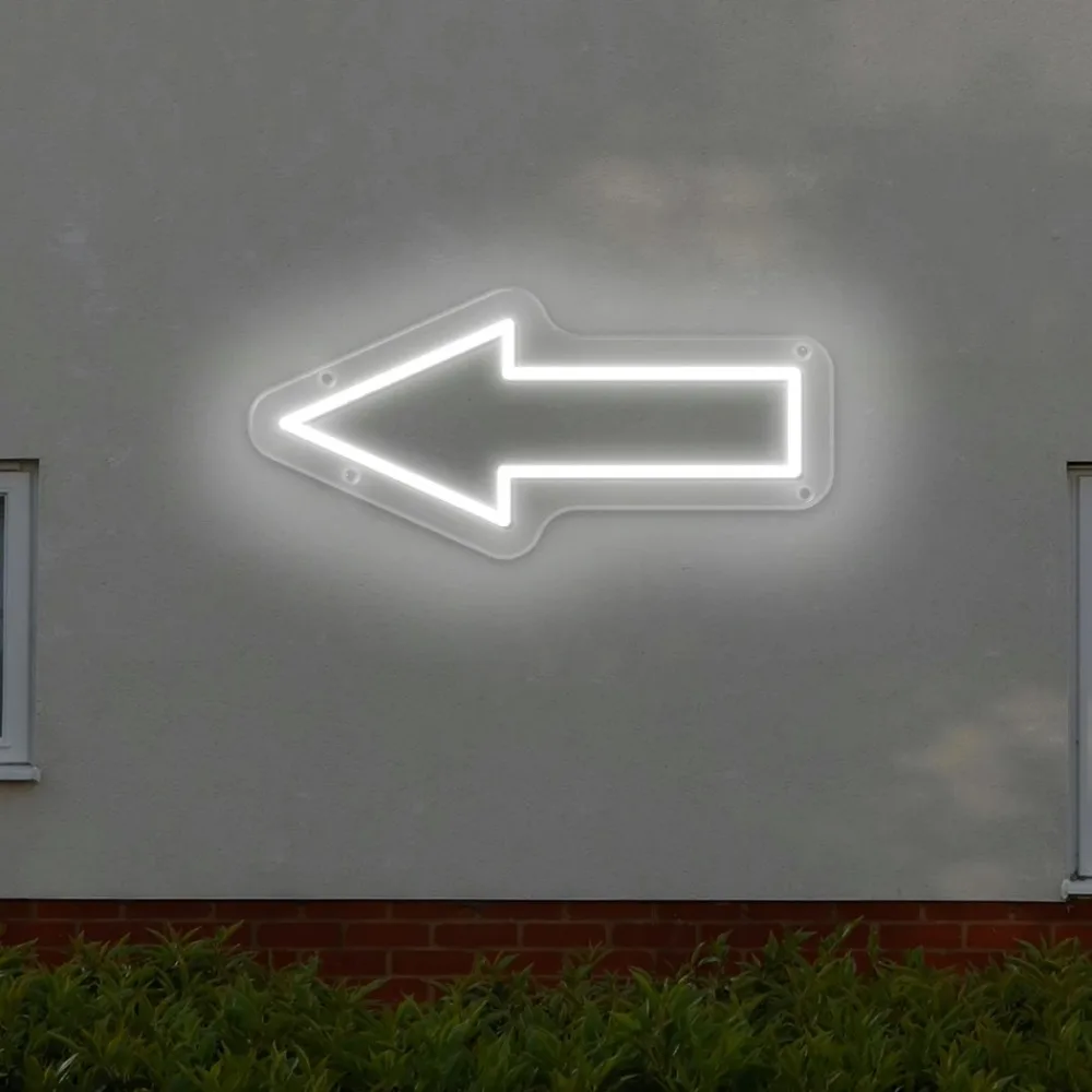 

Светодиодная неоновая вывеска в форме стрелы, работающая от USB, современный настенный декор для бара, магазина, клуба, бизнеса, прохода, коридора, улицы