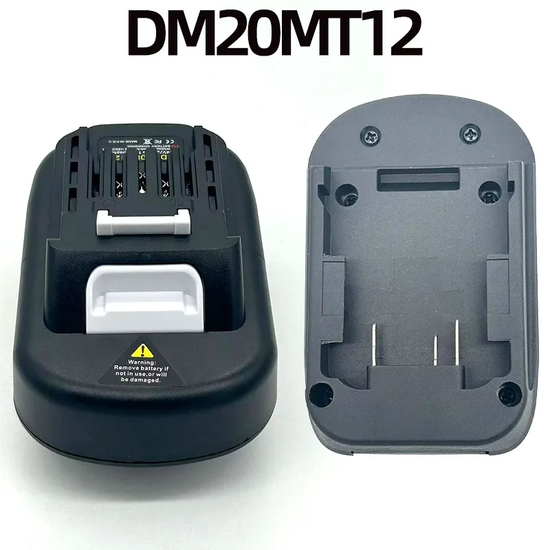 DM20MT12 Battery Adapter Convert for DW/Milwaukee 18/20V Lithium-ion Batteries Use with For Makita 12V Lithium-ion Power Tools