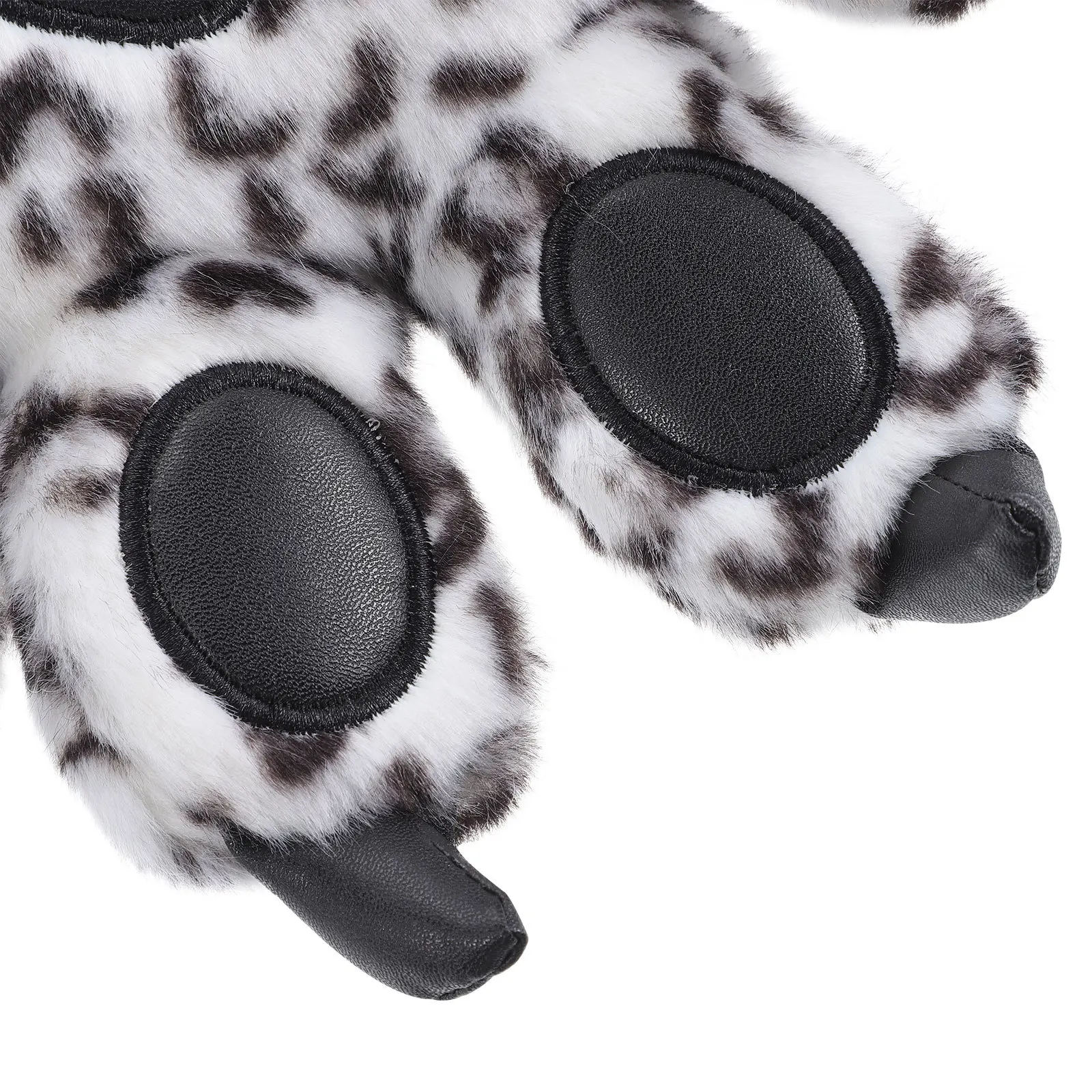 1 ペアスノーグローブ厚い毛皮のような冬ミット暖かさのための動物の足手袋コスプレパーティー仮面舞踏会ハロウィンギフト