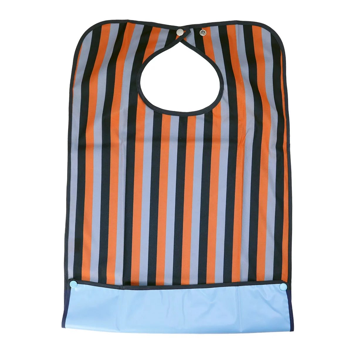 

Convalescent Bib Washable Protector Mealtime Buckle Aid Apron for Adult Anti-oil