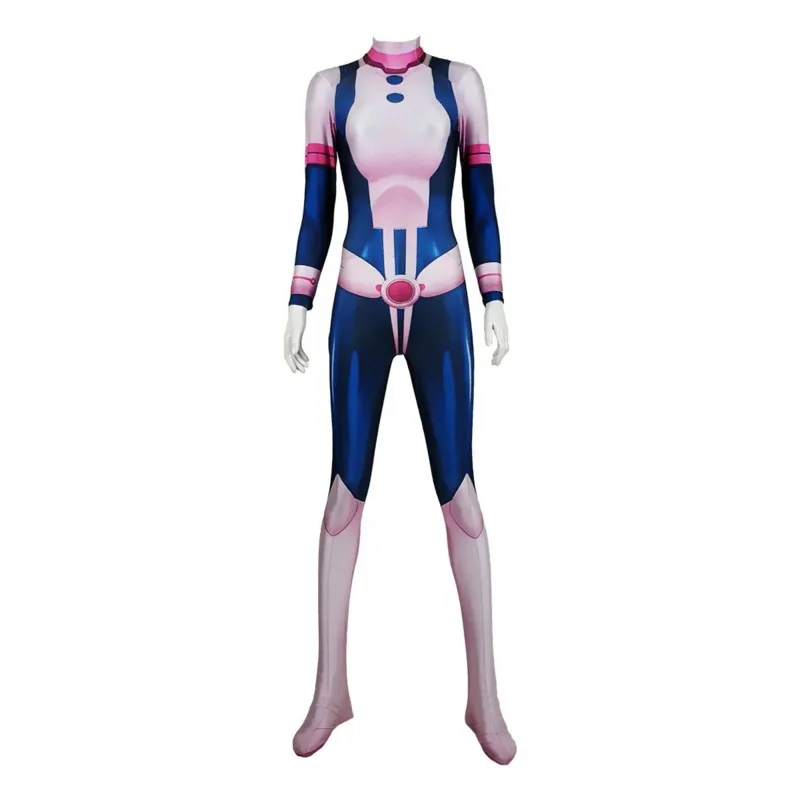 Anime My Hero Cosplay Costume Boku No Ochaco Uraraka Halloween Fancy Ball Suit Romper For Womenf;5,m'7.d;