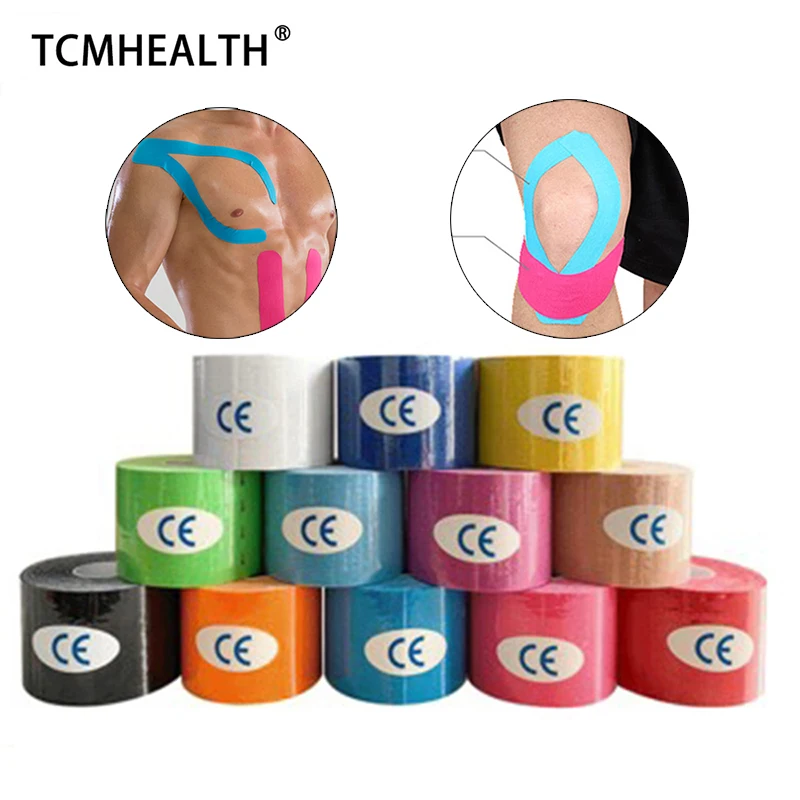 

Kinesiology Tape Athletic Recovery Elastic Tape Kneepad Adherent Wrap Parches Dolor Muscular Articulacione Pain Relief Protector