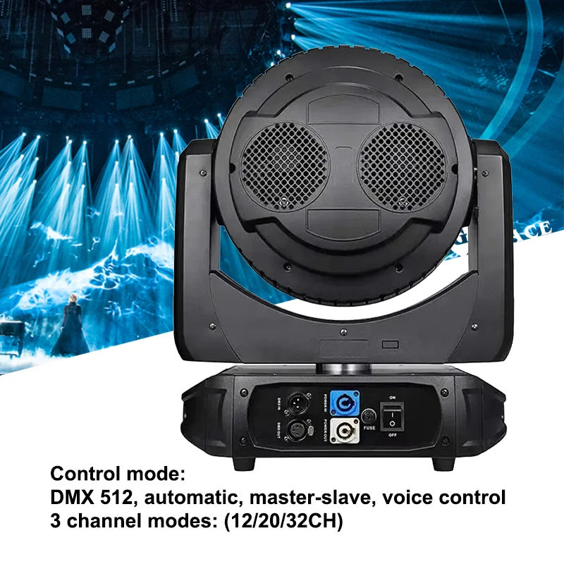 Tête mobile LED de lavage de contrôle de cercle Igracelite 19x40W RGBW