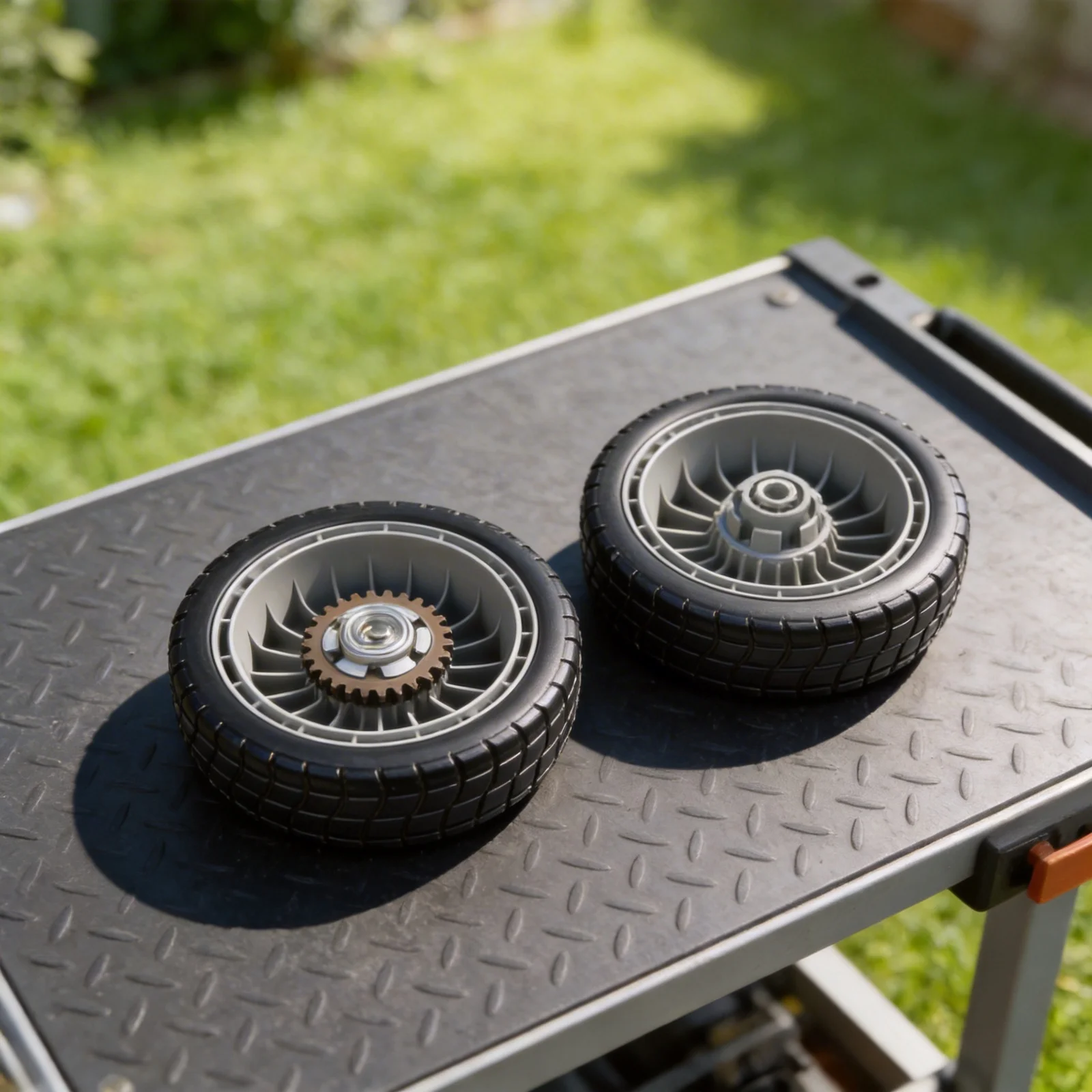 Garden Maintenance Lawn Mower Wheels Lawn Mower Wheel Set Lawn Mower 12 Teeth Drive Gear Kit 2 Inch Tire Width