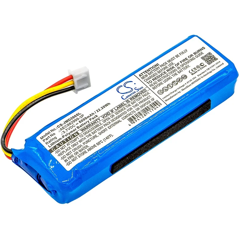 

Cameron Sino 6000mAh Speaker Battery AEC982999-2P for JBL Charge, Charge 1