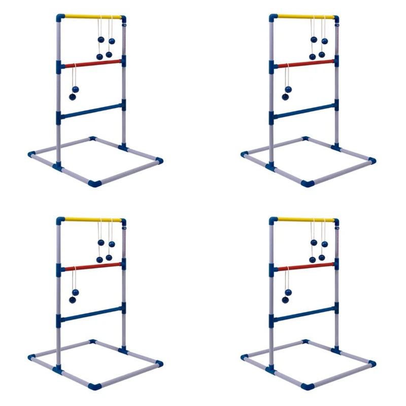 

4X Ladder Ball Game Set Golf Toss Game Backyard Toys Outdoor Games For Adults And Kids