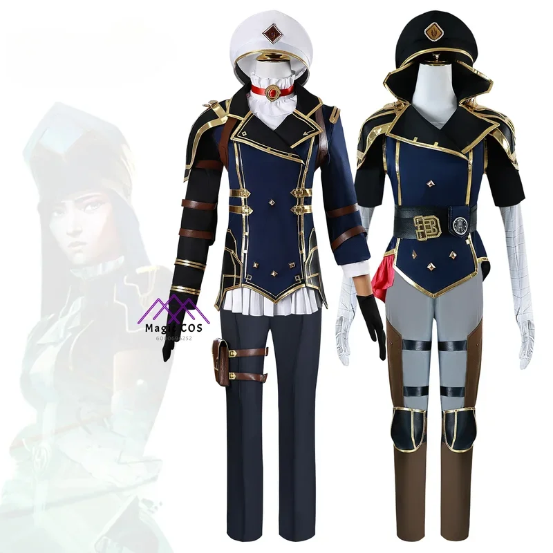 SN55Fantasia Arcane Caitlyn Cosplay Budget-Friendly 2024 Hot Anime LoL 2 Disfraz Costume Donna Halloween Carnevale Festa Ess $ 5Q @ 1